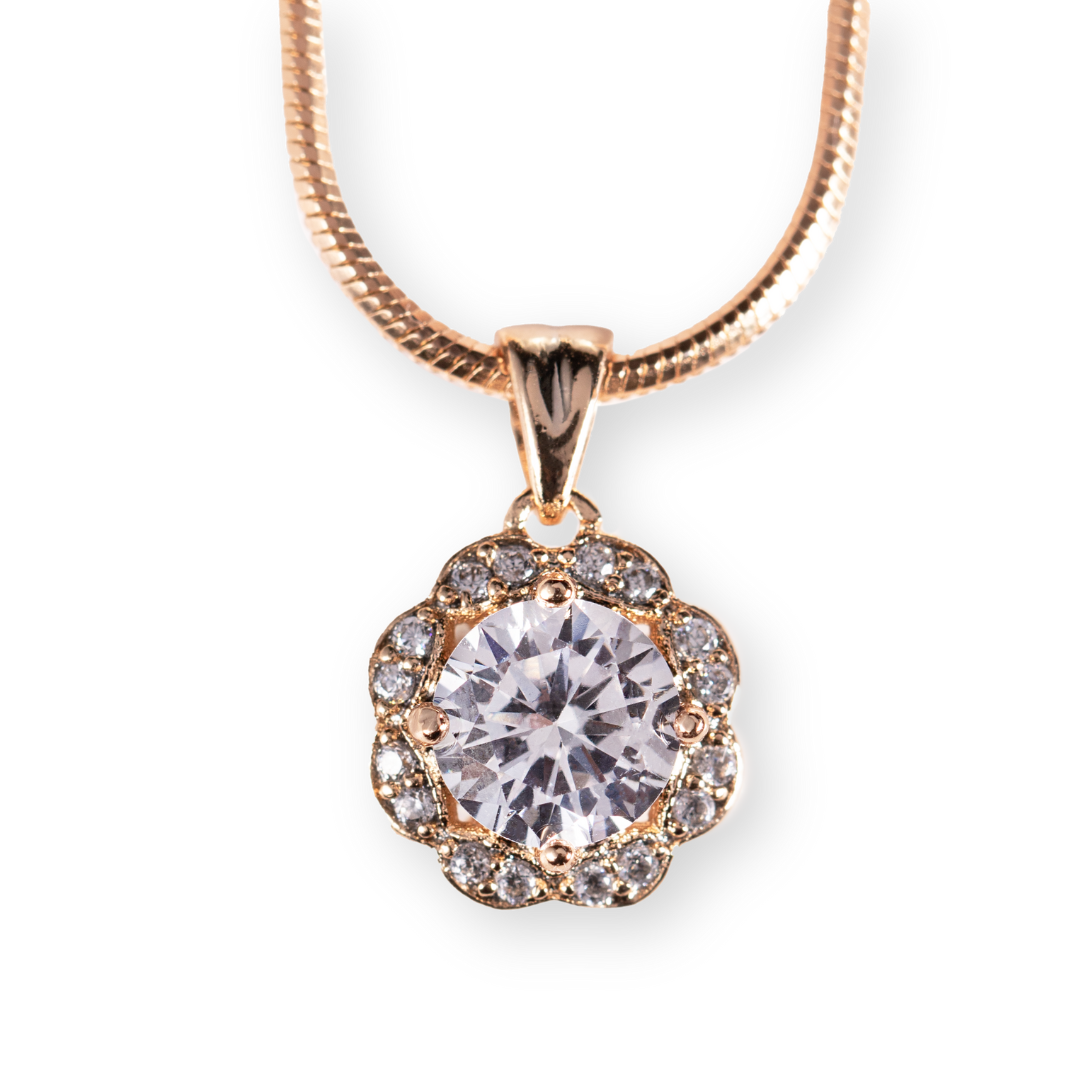 Necklace with a classic pendant