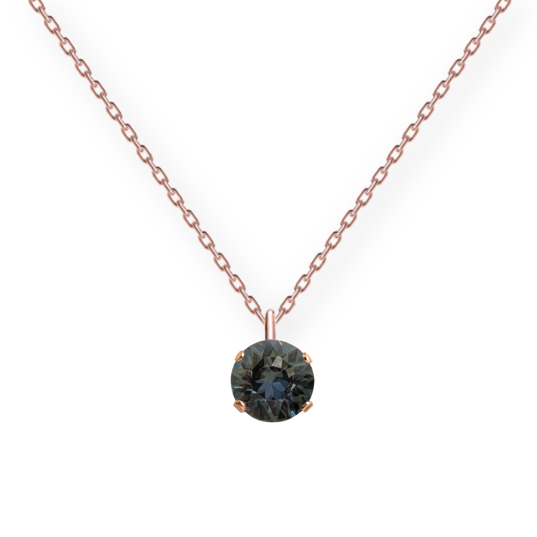 Classic round necklace, 8mm crystal