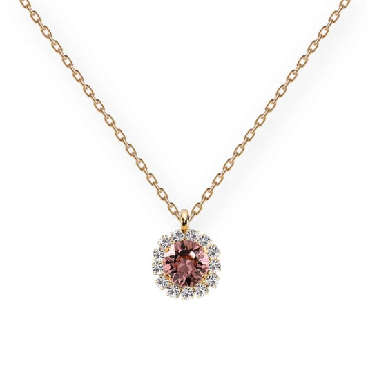 Luxurious necklace, 8mm crystal