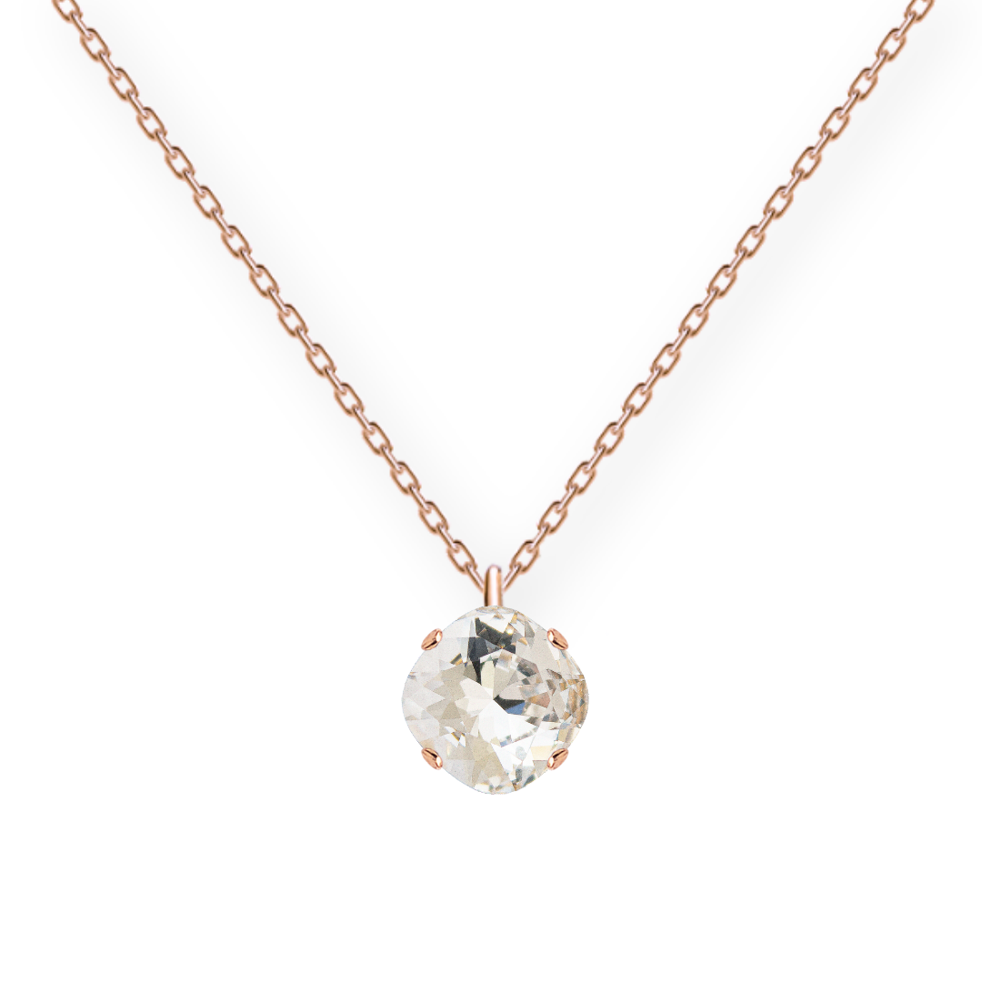 Classic Diamond Necklace, 10mm Crystal (Gold Finish Only)