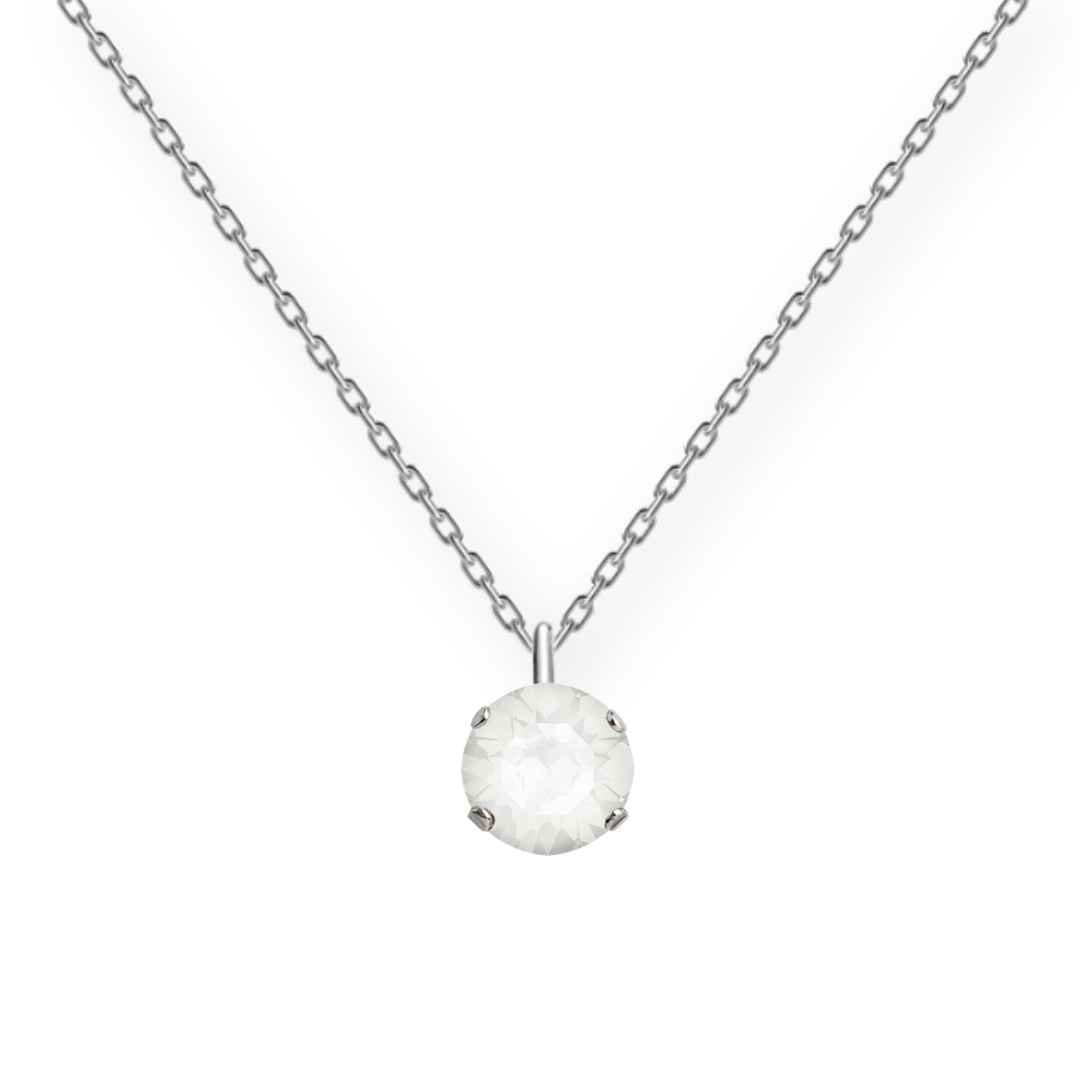 Classic round necklace, 8mm crystal