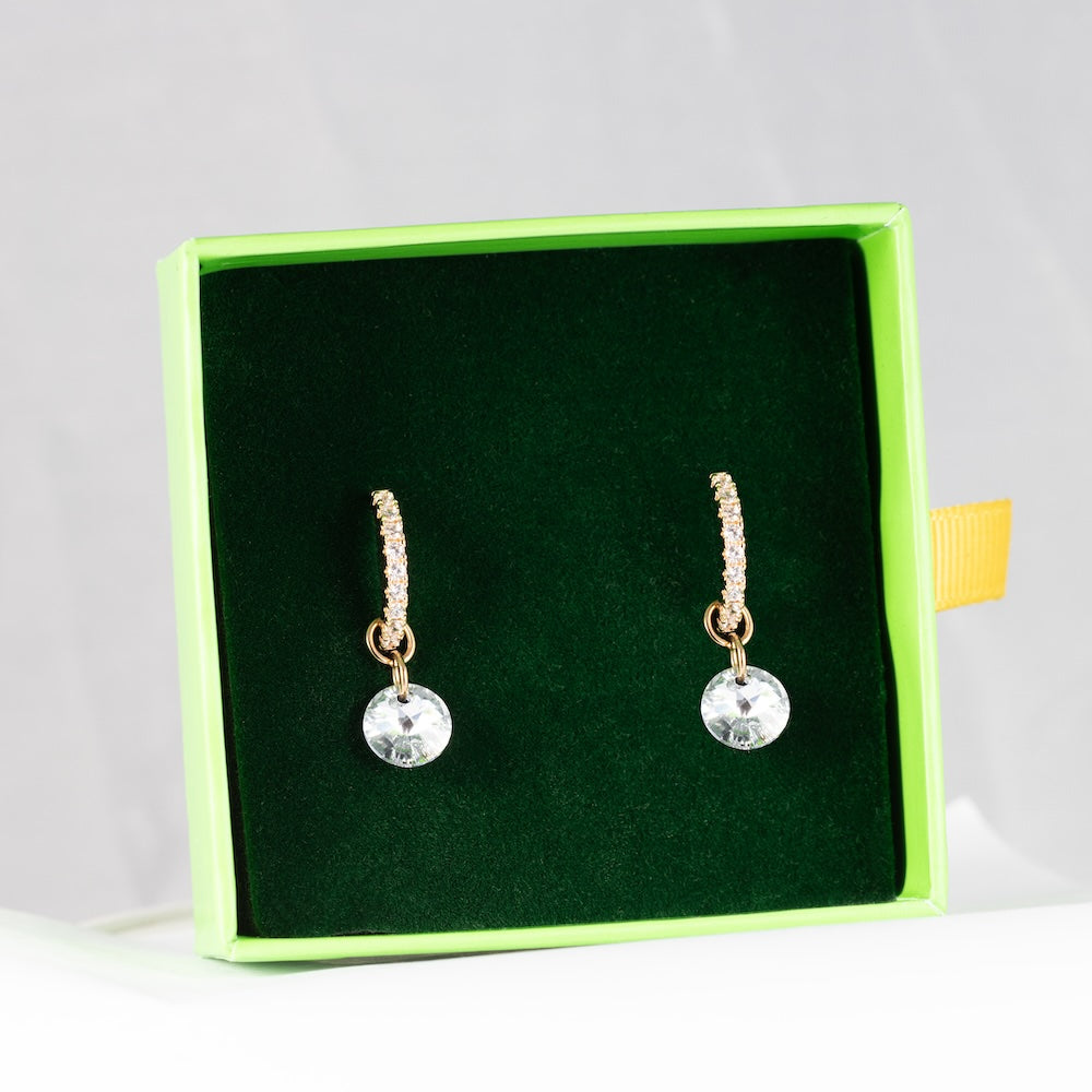 Aplīšu auskari transformeri divi vienā