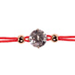 Red protective thread with crystal