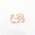 Rose gold gredzens Leonora