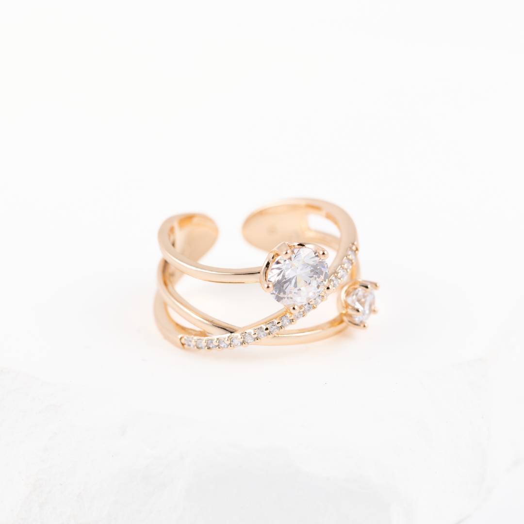 Rose gold gredzens Leonora