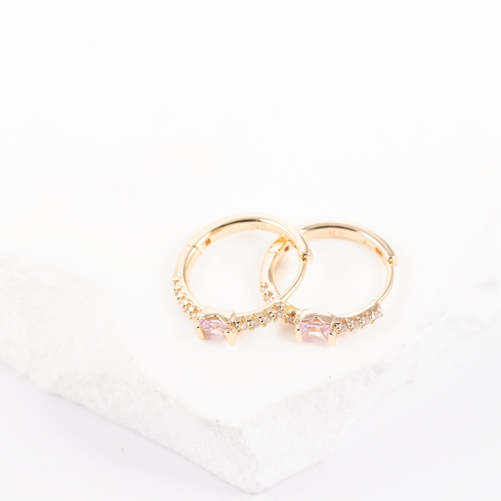 antialerģiski ar rozā zelta pārklājumu