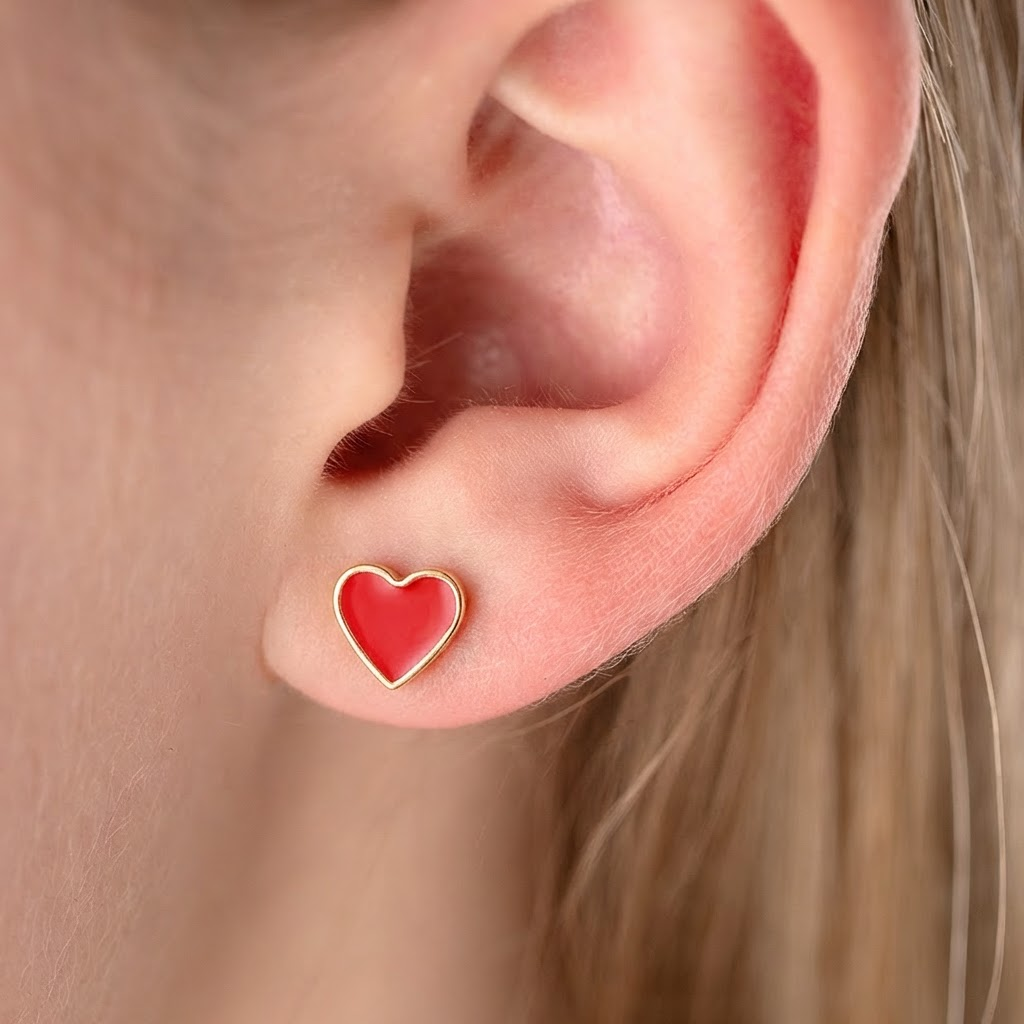 Antialerģiski bērnu nagliņauskari 'MERIDA' rozā