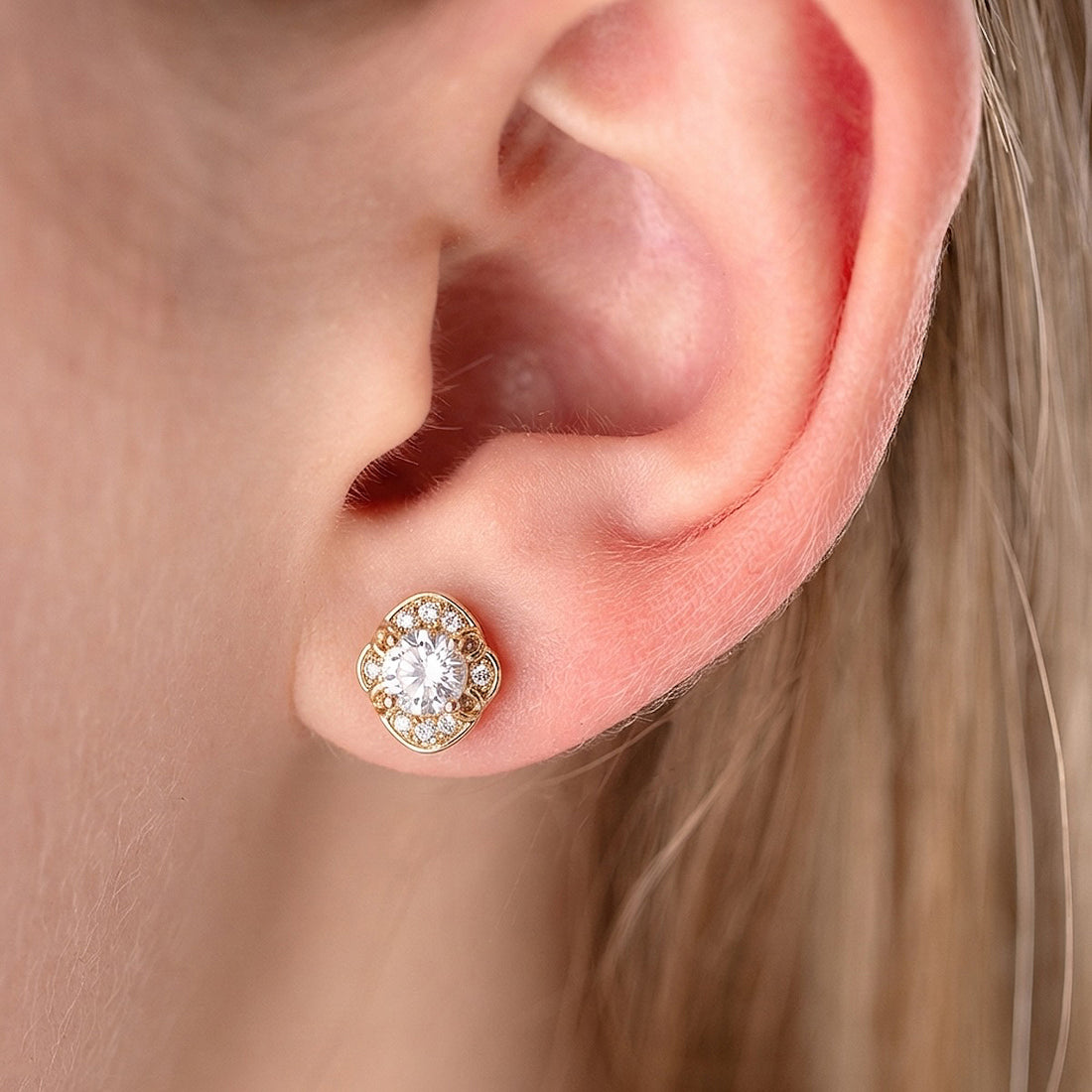 auskari no antialerģiska materiāla ar noturīgu pārklājumu